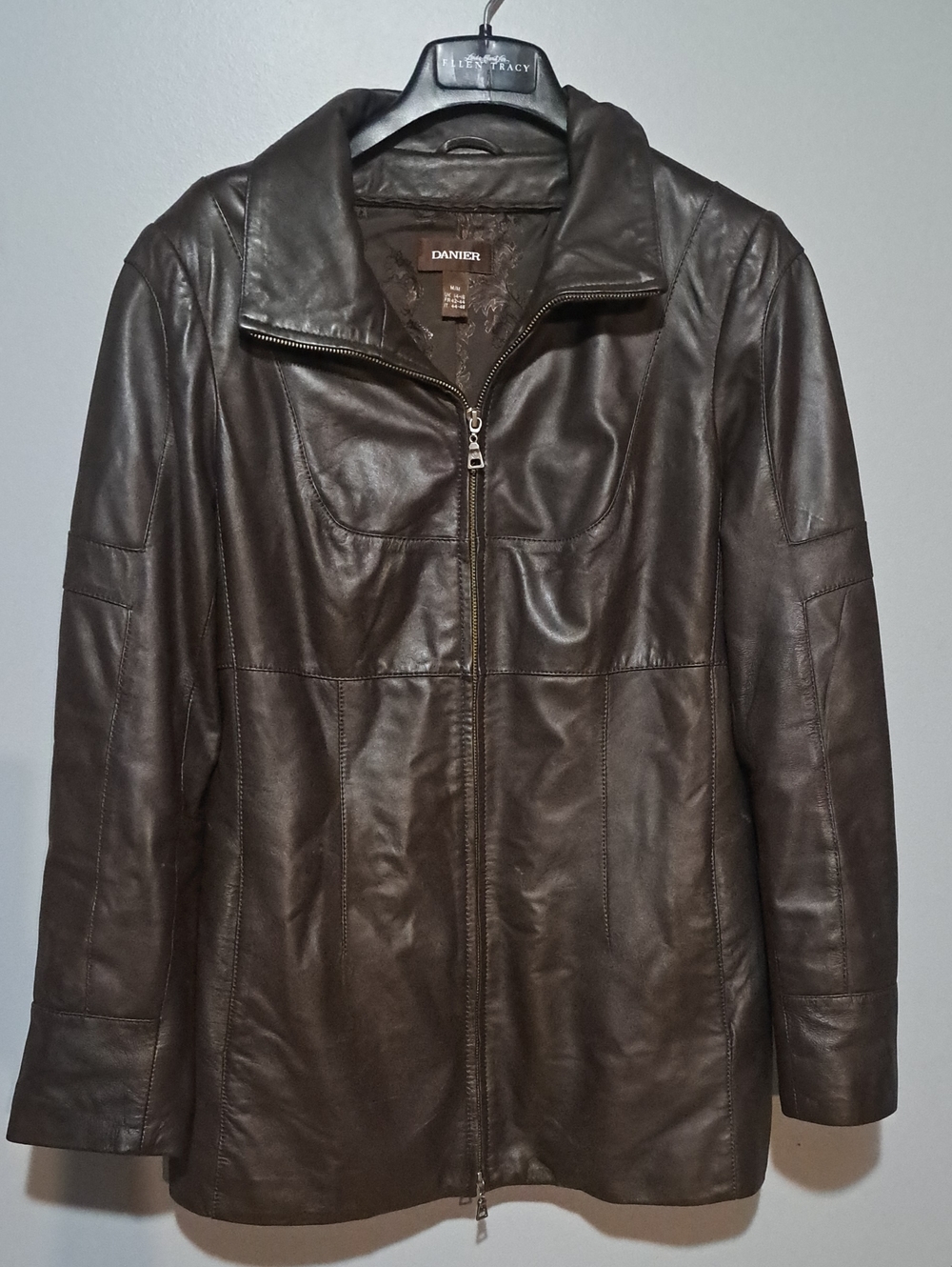 Classic, timeless, and Y2K minimalist Danier Dark Brown Women's Leather Jacket